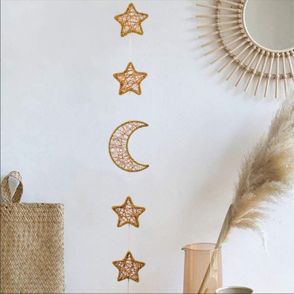 VSCO Moon Garland with Chain Boho